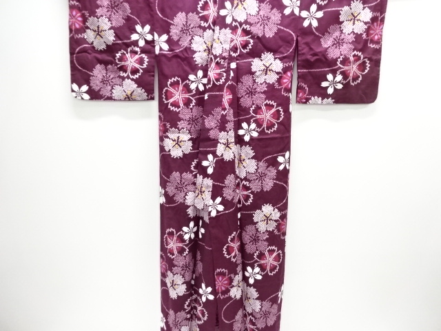  桜撫子模様浴衣